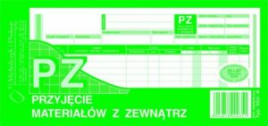 352-8 Przyjęcie materiałów z zewnątrz. 1/3A4. wielokopia