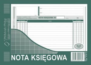 416-3 Nota księgowa. A5. (o+1k)