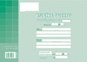 604-1 Książka obiektu budowlanego. A4. offset