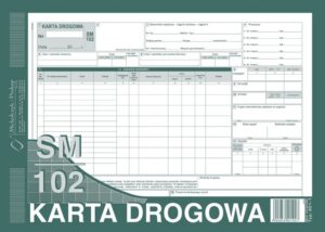 801-1 Karta drogowa SM/102 (samochód ciężarowy) A4 offset