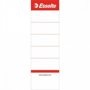 Etykiety ESSELTE grzbietowe do segregatorów 75 mm. biały