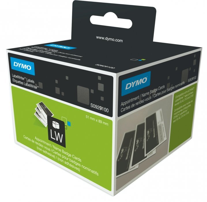 Etykiety DYMO wizytówkowe białe bez kleju 59*89mm