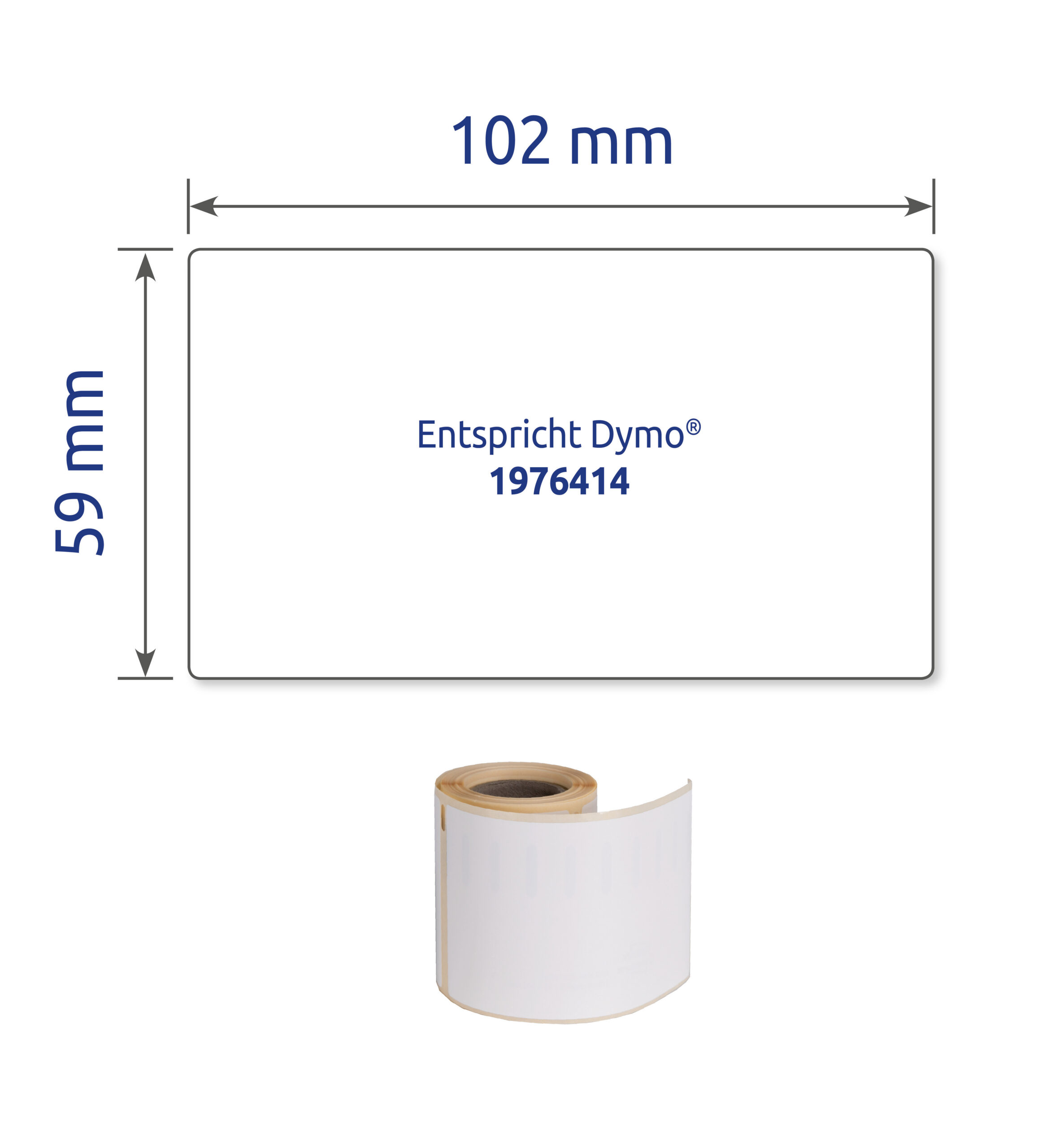 Etykiety Heavy Duty w rolce do drukarek termicznych; 50 etyk. / rolka. 59 x 102 mm. poliestrowe. trwałe. białe Avery Zwe