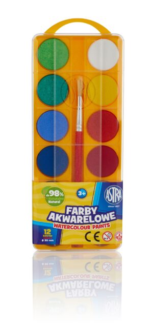 Farby akwarelowe GWASZE 12 kol.fi 30.0mm eurozaw.ASTRA 83216904