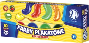 Farby plakatowe 10kolorów 20ml
