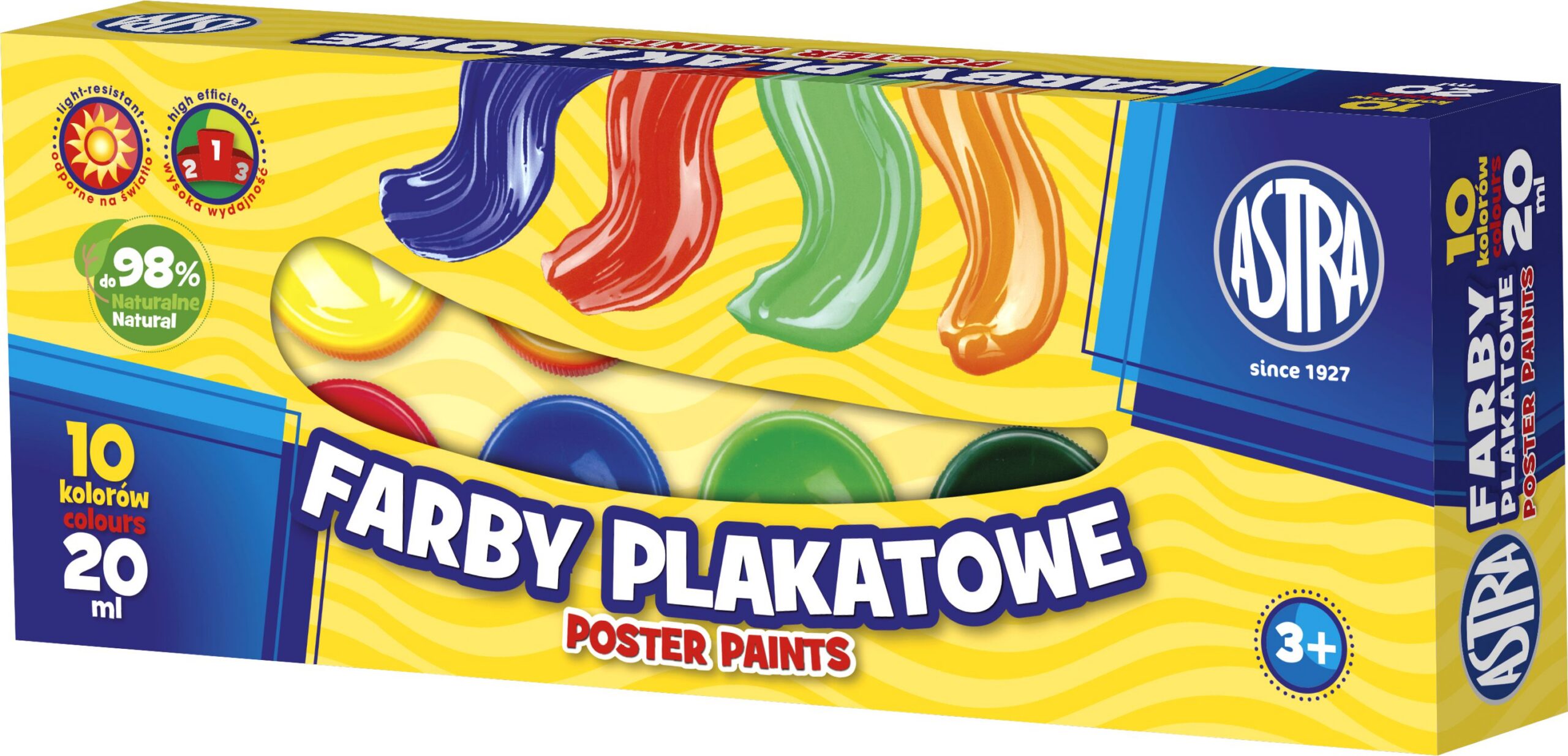 Farby plakatowe 10kolorów 20ml