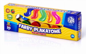 Farby plakatowe 12koloró A"20