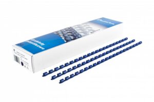 Grzbiety do bindowania DOTTS 14mm niebieskie (100)