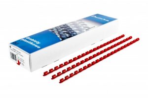 Grzbiety do bindowania DOTTS 16mm czerwone (100)