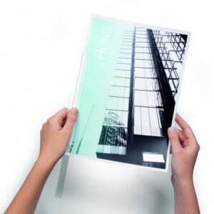 Grzbiety zaciskowe Durable A4/60 (100) przezroczyste