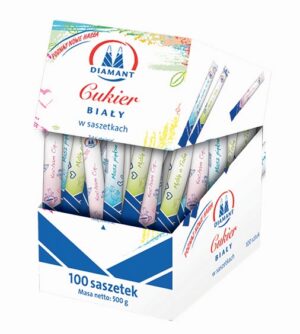Cukier biały w saszetkach 100x5g