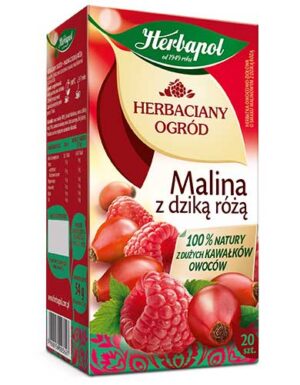 Herbata HERBAPOL 20T MALINA Z DZIKĄ RÓŻĄ