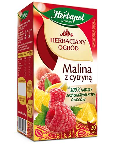 Herbata HERBAPOL 20T MALINA Z CYTRYNĄ