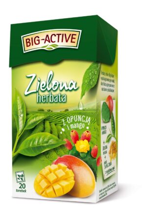 Herbata BIG-ACTIVE zielona OPUNCJA-MANGO 20 torebek