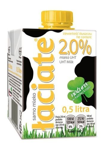 Mleko ŁACIATE UHT 2% 0.5L