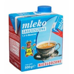 Gostyń Mleko zagęszczone niesłodzone 7.5% 500g