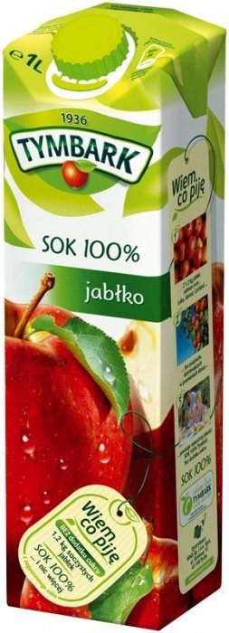 Sok karton TYMBARK jabłko 1L