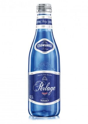 Woda Cisowianka 0.3l Perlage gazowana szklana butelka karton 24szt