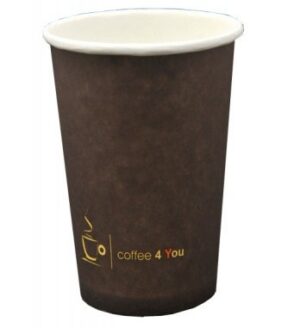 Kubek papierowy z nadr. COFFEE 4 YOU 250ml, op.100szt.