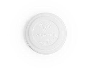 Pokrywka CPLA do kubka papierowego 100ml biała. op. 50 szt. 100% biodegradowalna
