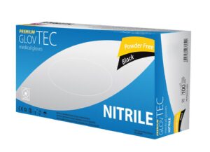 Rękawice medyczne nitrylowe. czarne. rozmiar uniwersalny M. a 100