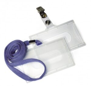 Identyfikator HOLDER z taśma niebieską