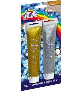 Klej Fiorello brokatowy GR-BK75 2 kolory x 75ml