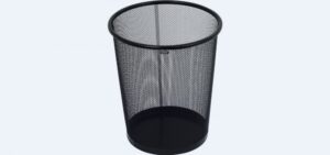 Kosz z siatki metalowej na papier 12 L czarny