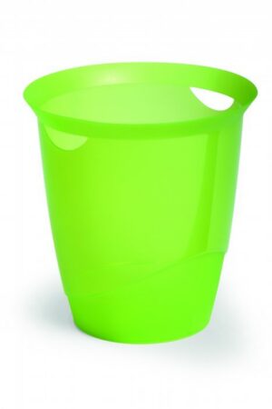 Kosz na śmieci TREND 16 l. zielony przezroczysty