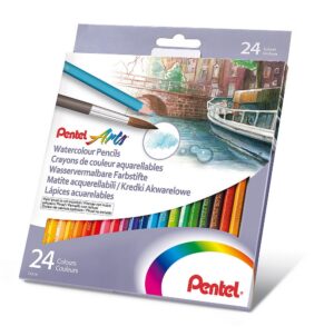 Kredki akwarelowe Pentel 24 kolory