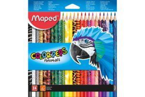 KREDKI COLORPEPS ANIMALS TRÓJKĄTNE 24 SZT