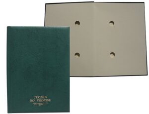 Teczka do podpisu Warta 10 kart zielona