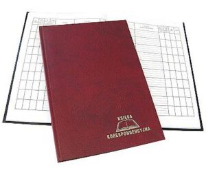 Ksiega korespondencyjna 192k bordo