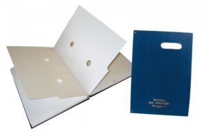 Teczki do podpisu 20k z okienkiem (granat) WARTA 1826-920-035