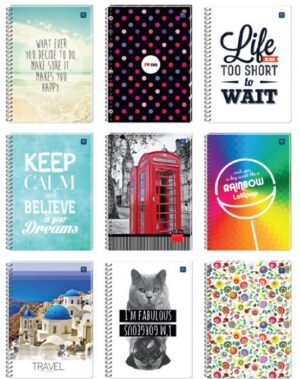 Kołonotatnik A5 160 kartek mieka oprawa