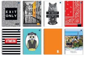 Kołonotatnik A5 80 kartek twarda oprawa kolor index