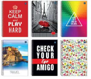 Kołonotatnik A4 160 kartek twarda oprawa kolor index