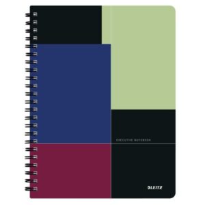 Kołonotatnik Leitz Executive. A4. w kratkę. z okładką z PP 80 kartek