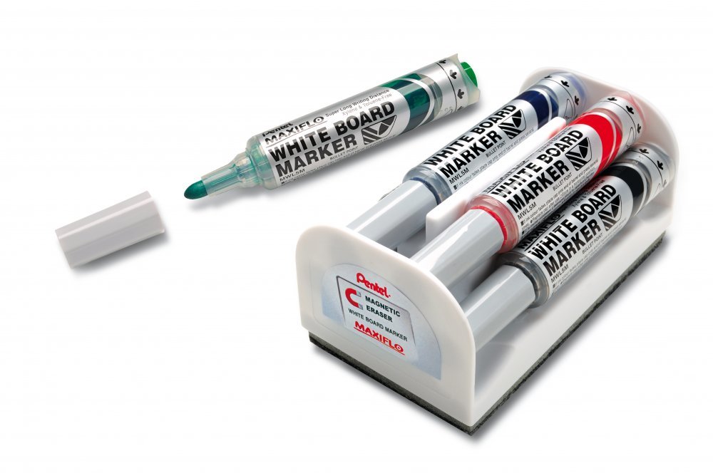 Marker PENTEL MAXIFLO MWL5M-4B suchościeralny komplet 4szt