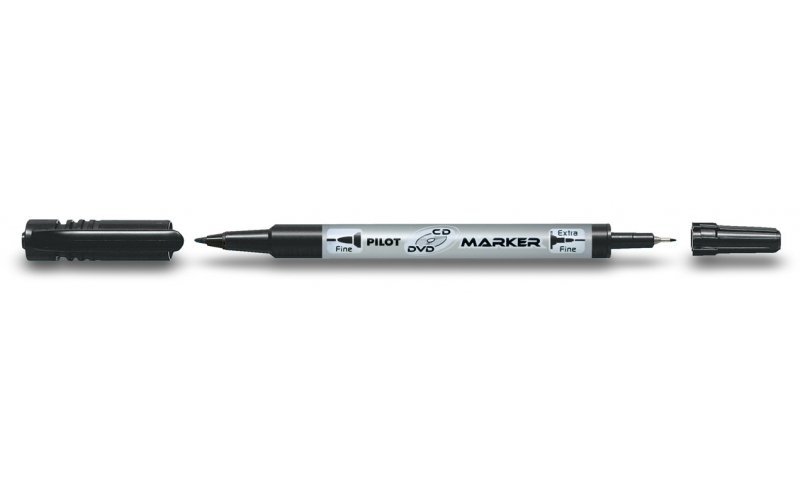 Marker Pilot dwustrony CD/DVD SC-TM czarn