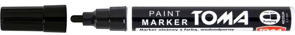 Marker olejowy TOMA TO-440 czarny