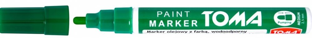Marker olejowy TOMA TO-440 zielony