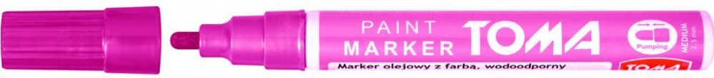 Marker olejowy TOMA TO-440 różowy