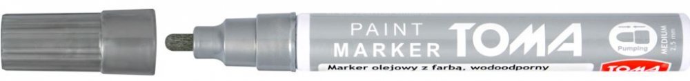 Marker olejowy TOMA TO-440 srebrny