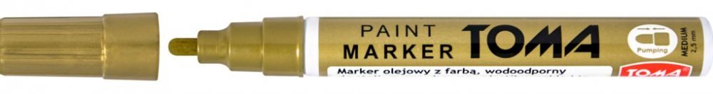 Marker olejowy TOMA TO-440 złoty