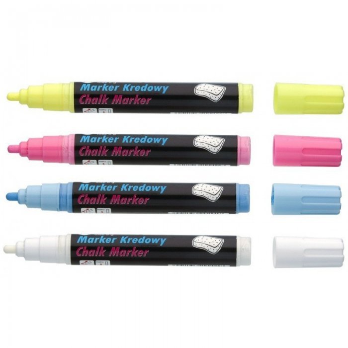 Markery kredowe. końcówka 15x8mm różowe TO-290 82 Toma