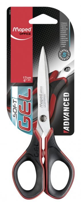 Nożyczki MAPED ADVANCED GEL 17cm symetryczne