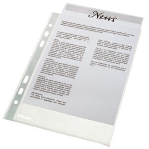 Koszulka ESSELTE A5 (połówka A4 ) groszkowa (100szt) 43 mic folia