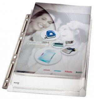 Koszulka Leitz poszerzana z metalową krawędzią op 3szt