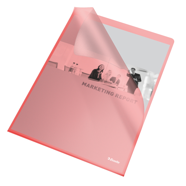 Ofertówka Esselte A4 groszkowa (25) czerwona